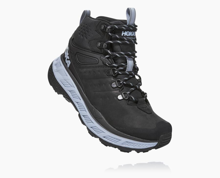 Hoka One One Stinson Mid Gore-Tex Vandringsskor Dam - Svarta - HCBIY-6251